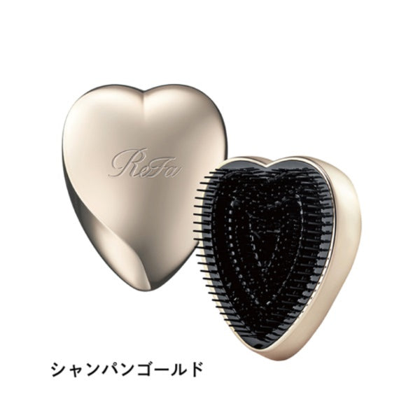 ReFa HEART BRUSH/rose gold/silver/champagne gold/matt black