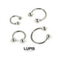 LUPIS 16G 실버 원형 바벨 바디 이어링