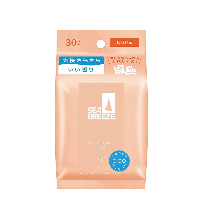 Shiseido Fine Today Sea Breeze Face and Body Sheets (Soap Scent)