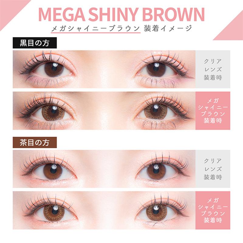 colors1d Hibiki Mega Shiny Brown Daily Disposable Color Contact Lenses