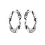 Lupis Twisted Petit Hoop Silver Earrings