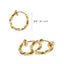 Twisted Hoop Earrings