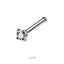 LUPIS 18G Color Stone Straight Nostril Body / Nose Pierce