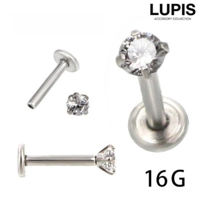Lupis 16G Zirconia Stud Body Piercing