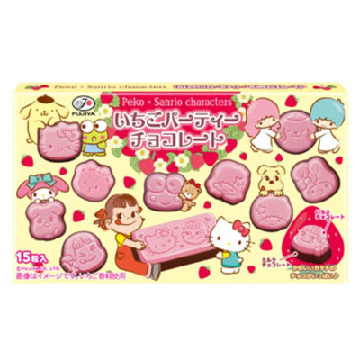 Fujiya Peko & Sanrio Characters Strawberry Chocolate