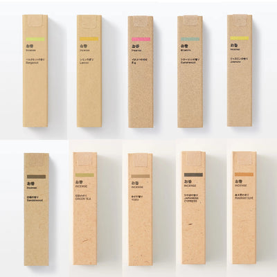 MUJI Incense Sticks 10 Fragrances (12 Sticks)