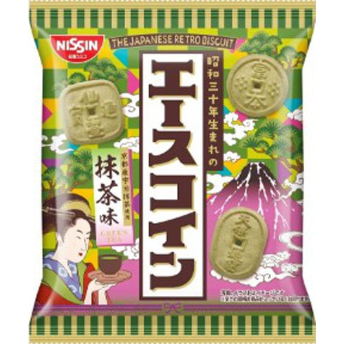 Nissin Ace Coin Matcha Cookies