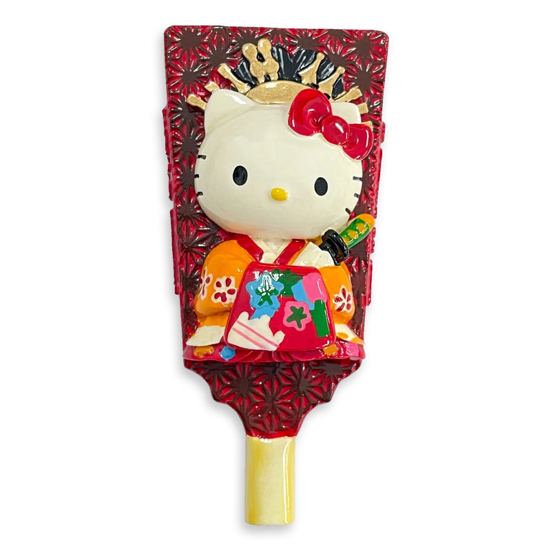 Asunarosha Sanrio Hello Kitty Kabuki Hagoita Agemaki Polyresin Magnet