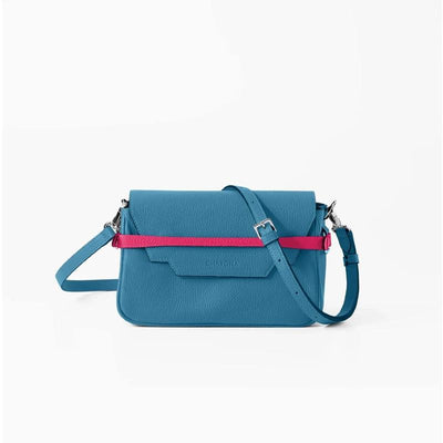 CHATONA In and Out - Mini Leather Bag (Dragee Blue)