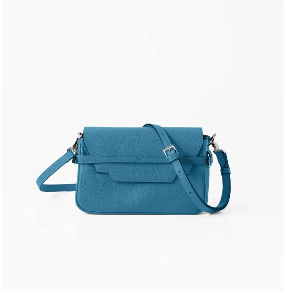 CHATONA In and Out - Mini Leather Bag (Dragee Blue)
