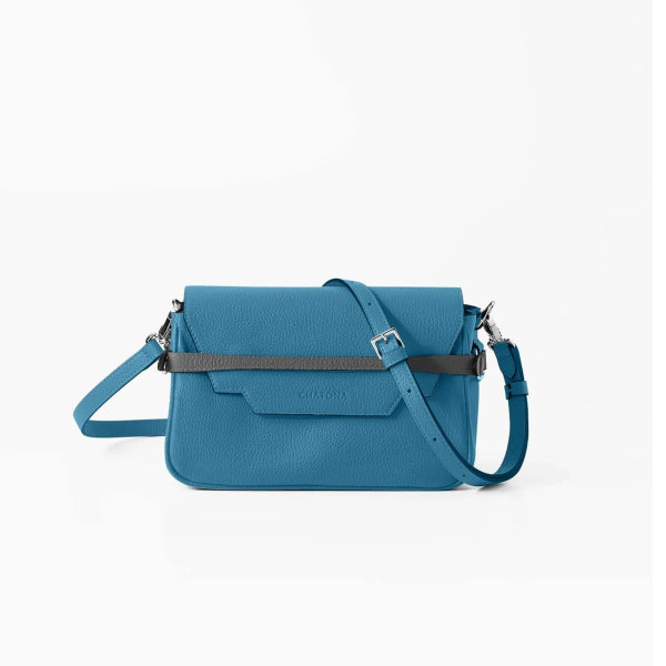 CHATONA In and Out - Mini Leather Bag (Dragee Blue)