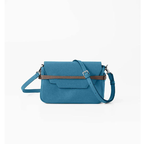CHATONA In and Out - Mini Leather Bag (Dragee Blue)