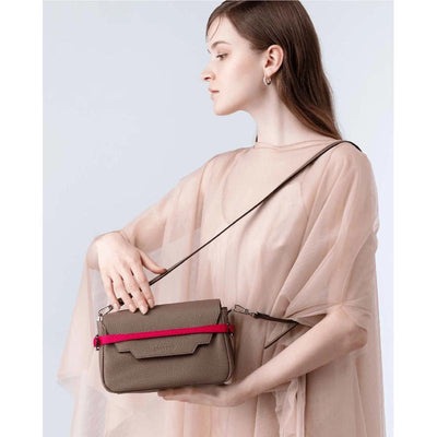 CHATONA In and Out - Mini Leather Bag (Black)