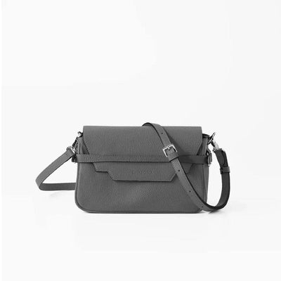 CHATONA In and Out - Mini Leather Bag (Essential Gray)