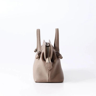 CHATONA More than One - Customizable Mini Leather Bag with Detachable Smart Wallet (Tourterelle Beige)