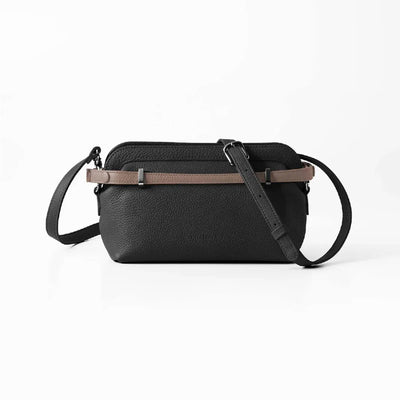 CHATONA Mini Leather Bag (Black)