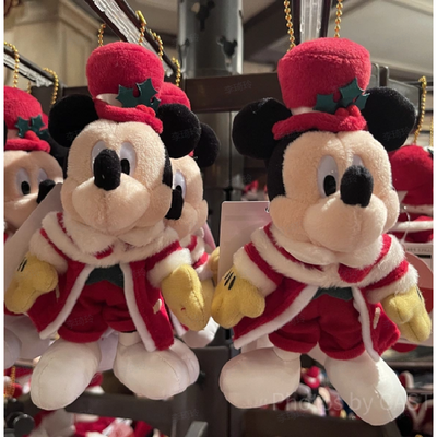 Disney 2023 Limited Edition Christmas Mickey Plush Keychain