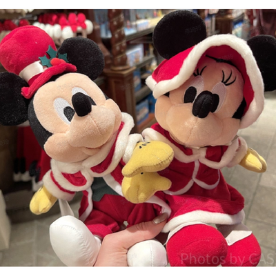 Disney Festive Season Mickey and Minnie Mouse Plush Set