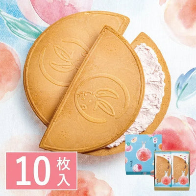 PREORDER Kamakura Goro Half Moon White Peach Cream Cookies