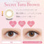 [Pre-order of colored contact lenses] FALOOM 1DAY daily disposable colored contact lenses Secret Tutu Brown diameter 14.2mm 10 pieces