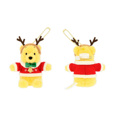 Disney Christmas Winnie the Pooh Plush Keychain