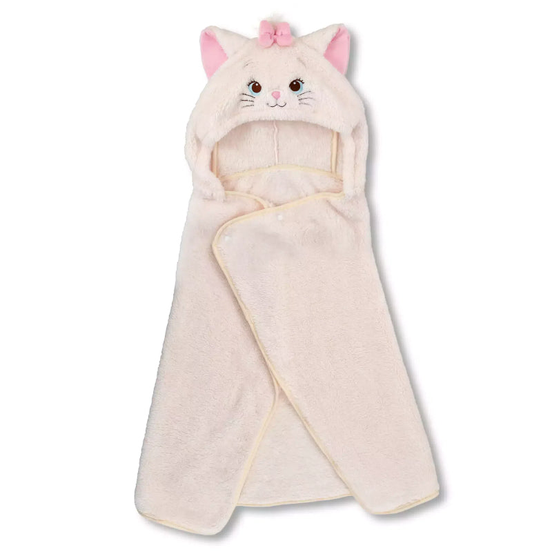 Disney ENJOY WINTER Aristocats Marie Kids' Face Hooded Blanket