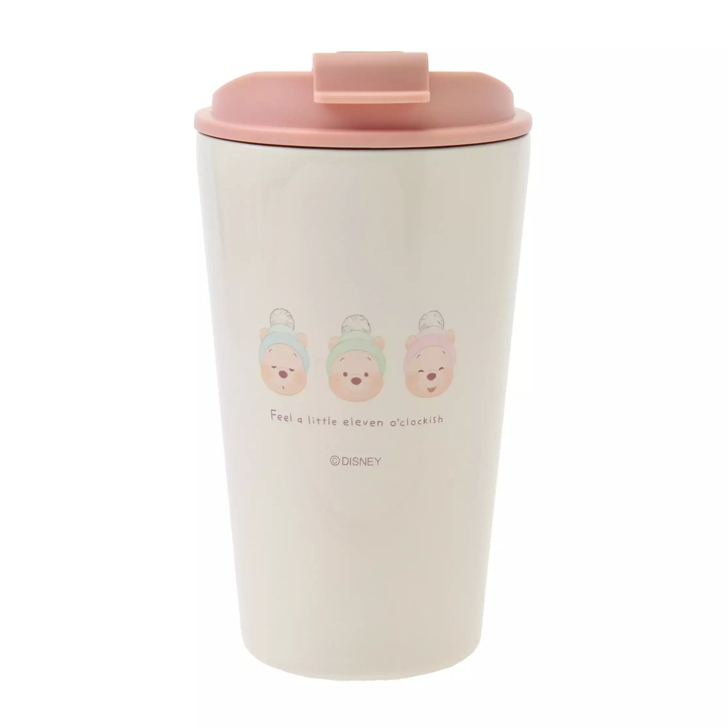 Disney WHITE POOH Winnie the Pooh Fall/Winter Tumbler and Cup Holder