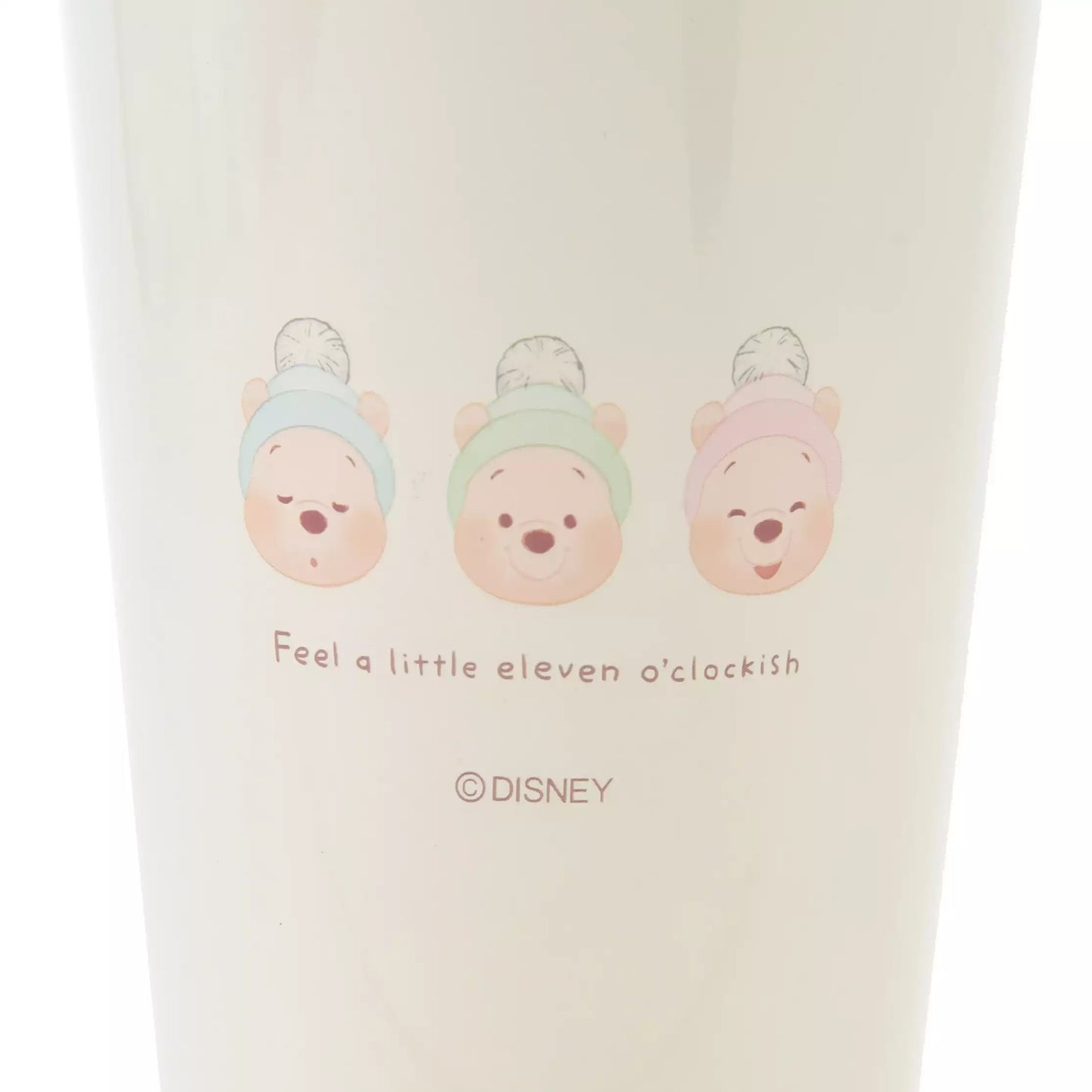 Disney WHITE POOH Winnie the Pooh Fall/Winter Tumbler and Cup Holder