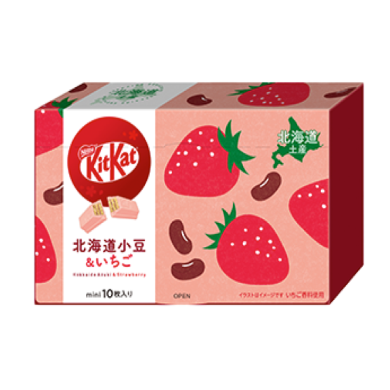 Nestlé Hokkaido Adzuki & Strawberry Mini KitKats