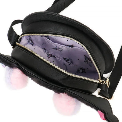 Sanrio Romikyun Room Kuromi Face Shoulder Bag