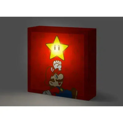 Nintendo Super Mario Superstar Light-Up Canvas Art and Gift Box