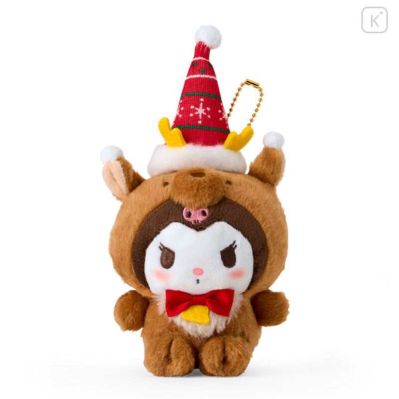 Sanrio Christmas Santa Hat Plush Keychain