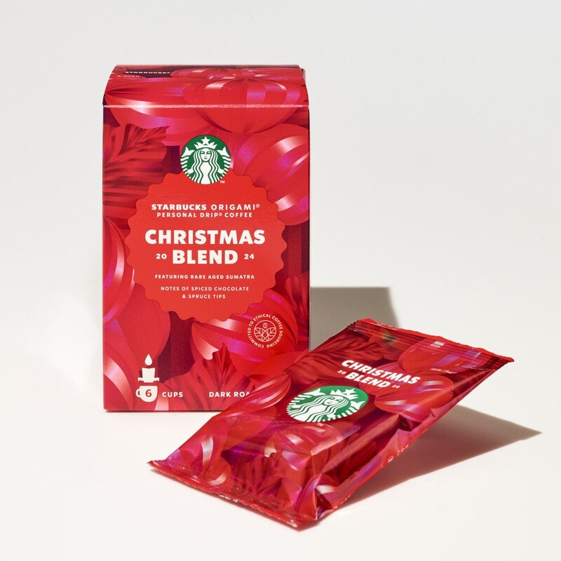 STARBUCKS Christmas Blend Origami Personal Drip Coffee