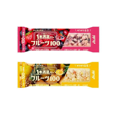 Asahi Ippon Manzoku Bar Fruits 100 (Fruit and Granola Chocolate Bar)