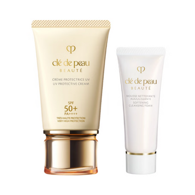 Shiseido Clé de Peau Beauté Softening Cleansing Foam & UV Protective Cream Set