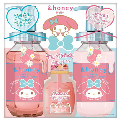 &honey My Melody Shampoo & Conditioner + 4-Step Sample Hair Care Set