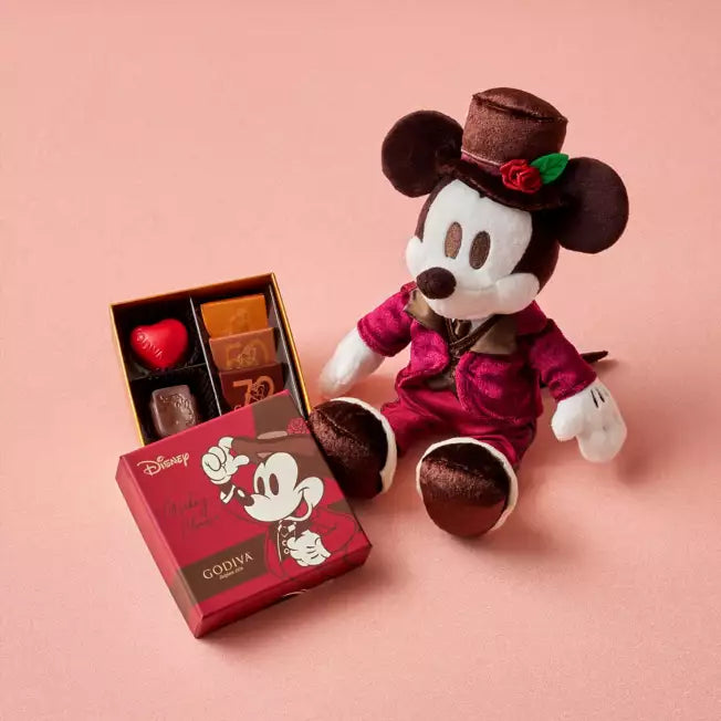 Disney Mickey Mouse Godiva Chocolate Assortment with Plush Toy