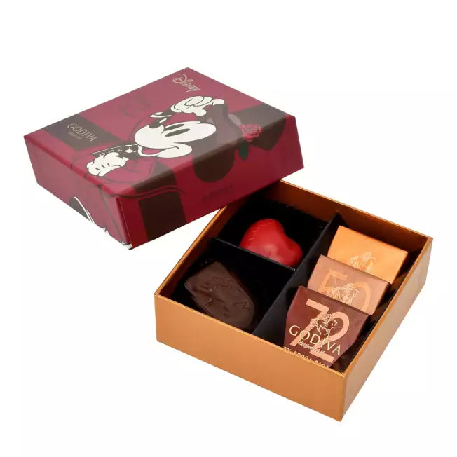 Disney Mickey Mouse Godiva Chocolate Assortment with Plush Toy