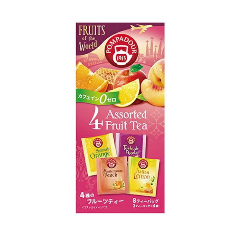 Pompadour Assorted Fruit Blend Herbal Tea