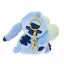 Disney Stitch and Angel Gradient Color Smily Heart Cushion Plush Keychain