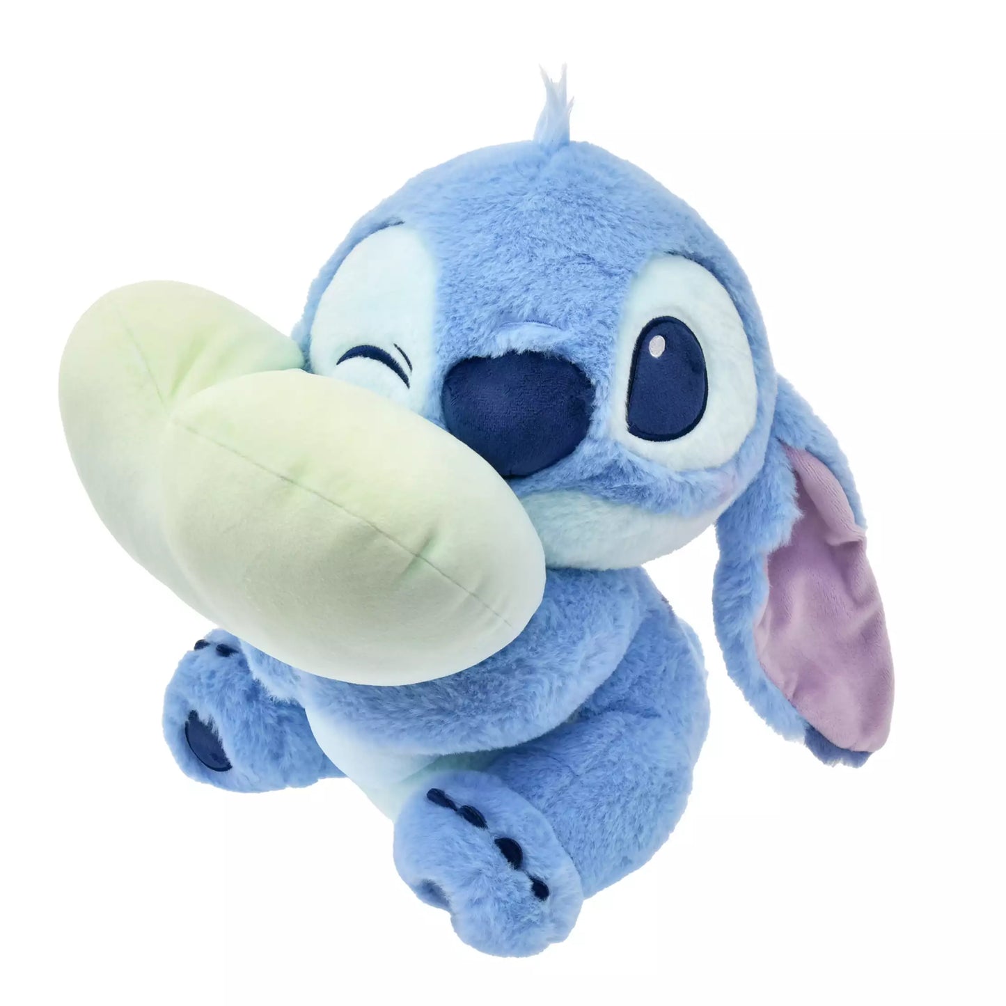 Disney Stitch and Angel Gradient Color Smily Heart Cushion Plush