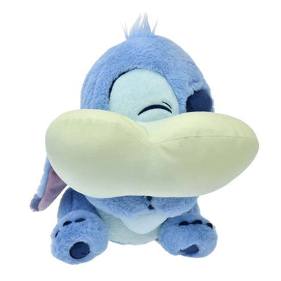 Disney Stitch and Angel Gradient Color Smily Heart Cushion Plush