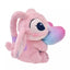 Disney Stitch and Angel Gradient Color Smily Heart Cushion Plush