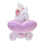 Disney Winnie the Pooh/Marie Gradient Color Smily Heart Cushion Plush