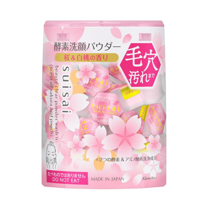 Kanebo Suisai Beauty Clear Powder Wash (Sakura and Peach)