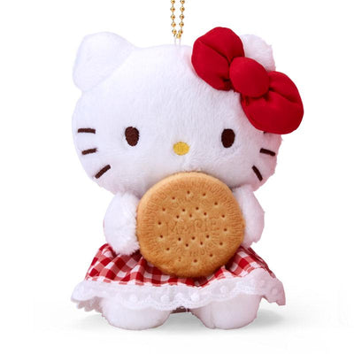 Morinaga Biscuit & Sanrio Plush Keychain Set