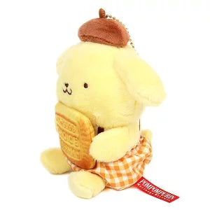 Morinaga Biscuit & Sanrio Plush Keychain Set