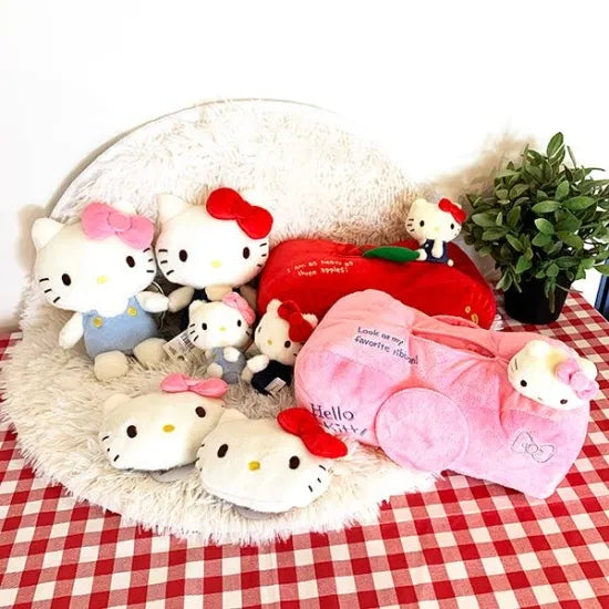 Sanrio 70s Hello Kitty Plush Keychain