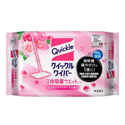 KAO Quickle Wiper 3D Absorbent Wet Wipes (Essential Rose Fragrance)