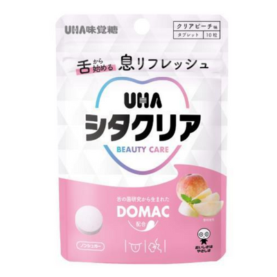 UHA Mikakuto Domac Tongue Clear Peach Flavored Oral Care Candy